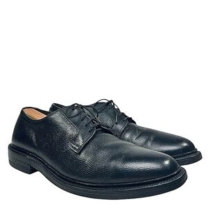 Hanover Shoe Vintage LB Sheppard Signatures Black PEBBLED Leather Derby Sz 11.5